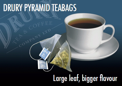 Drury Pyramid Teabags Poster