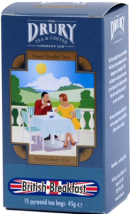 Drury pyramid british breakfast tea bag