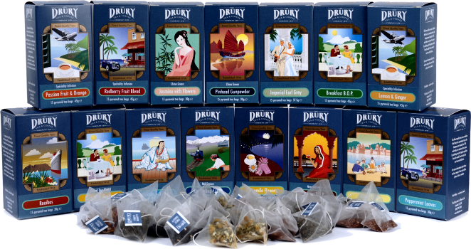 Pyramid Tea Caddy Drury Pyramid Tea Bags | Drury Tea & Coffee