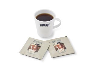 Drury Mug and One Cup Serve Coffee Bags